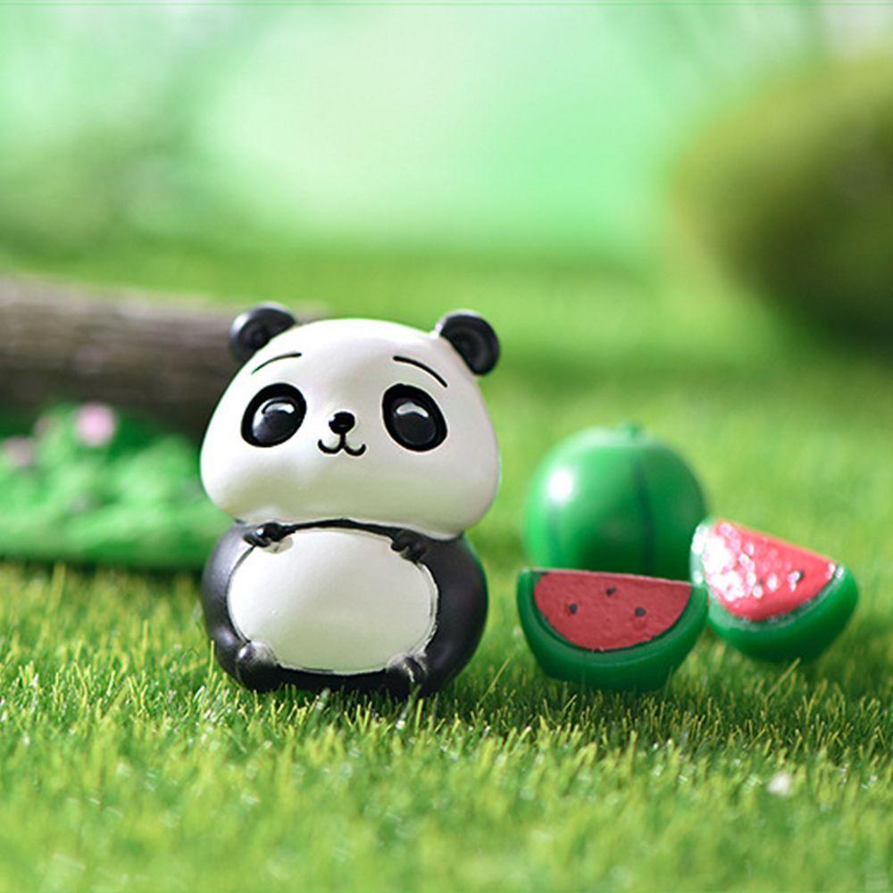 Yan1 Mô Hình Gấu Trúc Ăn Uống Mini DIY