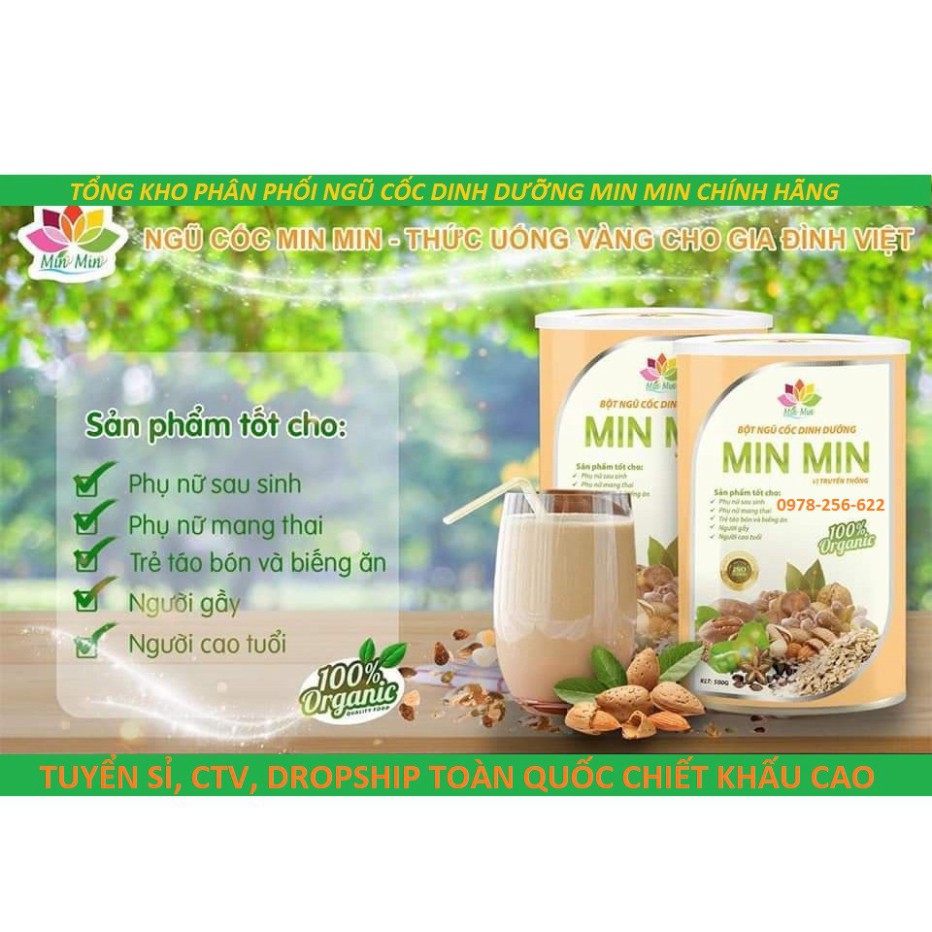 Ngũ Cốc Lợi Sữa MinMin 1Kg, Ngũ Cốc Dinh Dưỡng [COMBO -30%]