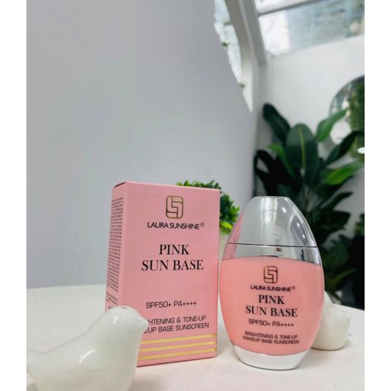 Kem chống nắng trang điểm nâng tone da Laura Sunshine Pink Sun Base SPF50+ 50ml&lt;br&gt;