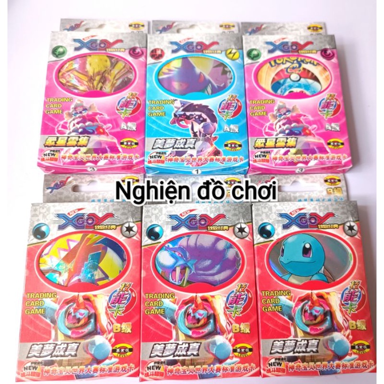 Hộp thẻ bài Pokemon 37 lá bằng giấy. Cam kết hàng đẹp như ảnh.