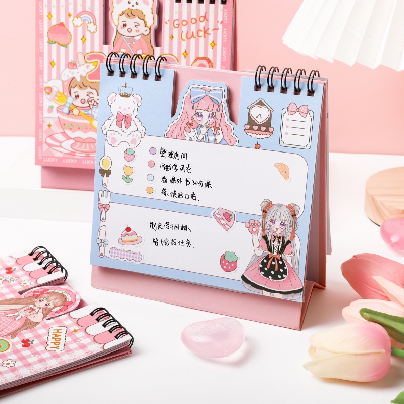 Lịch Để Bàn Năm 2023 Họa Tiết Hoạt Hình Dễ Thương Bắt Mắt