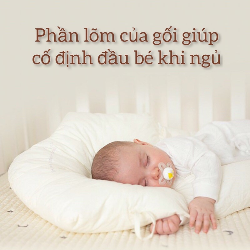 Gối ôm chữ U cho bé chống giật minh, chống méo đầu BaByC