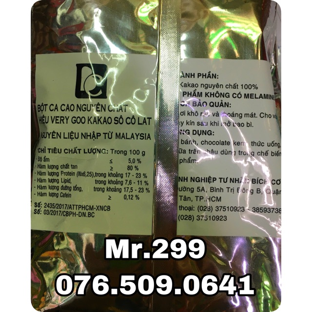 Bột Socola Bích Cơ gói 500 gram
