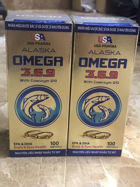 Dầu Cá Alaska Omega 3.6.9 Hộp 100 viên - Bổ Não, Tăng Cường Thị Lực, Giảm Nguy Cơ Mắc Bệnh Tim Mạch