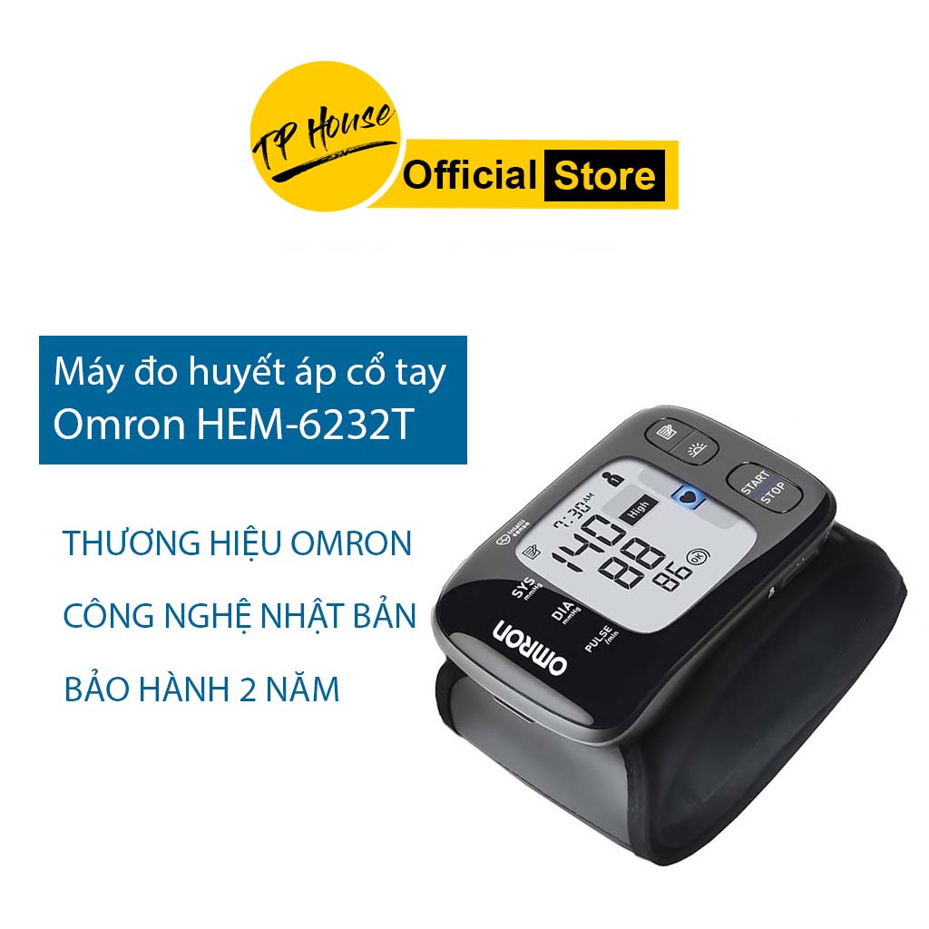 [Chính Hãng] Máy Đo Huyết Áp Cổ Tay Omron HEM-6232T