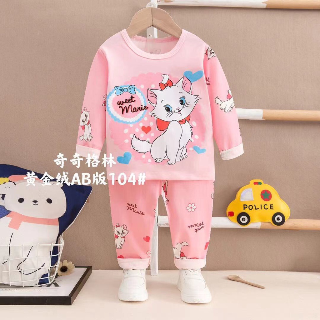 [GIÁ SỈ]Bộ dài tay cho bé gái hàng Quảng Châu xuất Hàn hãng QiQi, Đồ bộ bé gái 2-8 tuổi vải cotton co giãn 4 chiều