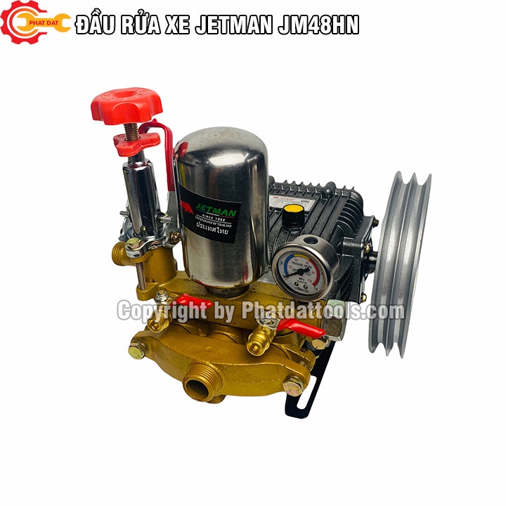 Đầu Bơm Xịt Rửa Xe Cao Áp JETMAN JM48HN - Chuyên Dụng Xịt Rửa Oto, Xe Máy, Vệ Sinh Máy Móc, Nhà Xưởng, Sân Vườn