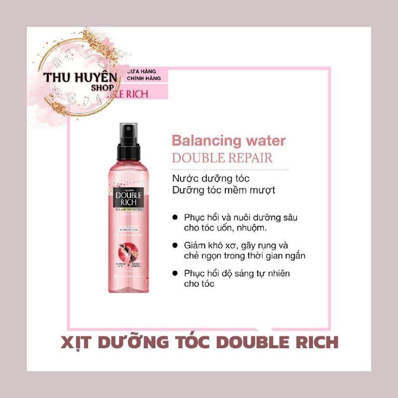 💕Nước dưỡng tóc Double Rich nuôi dưỡng tóc chăm sóc hư tổn 250ml😍