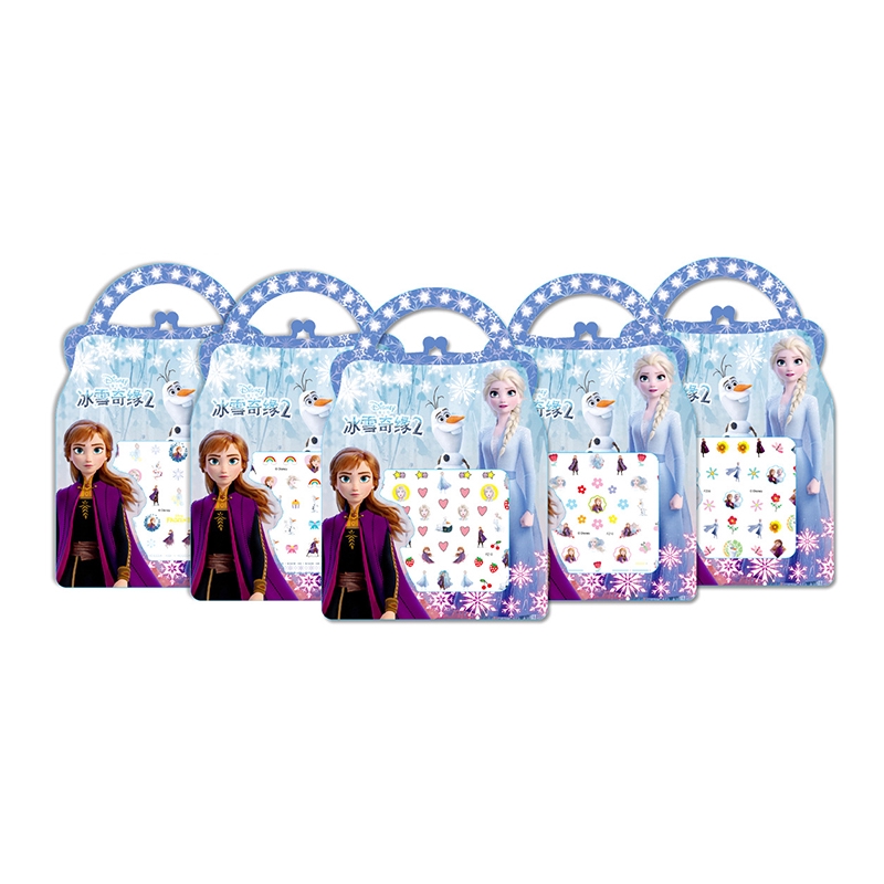 [Hàng mới về] Sticker dán họa tiết công chúa băng giá Elsa và Anna trang trí móng tay nghệ thuật