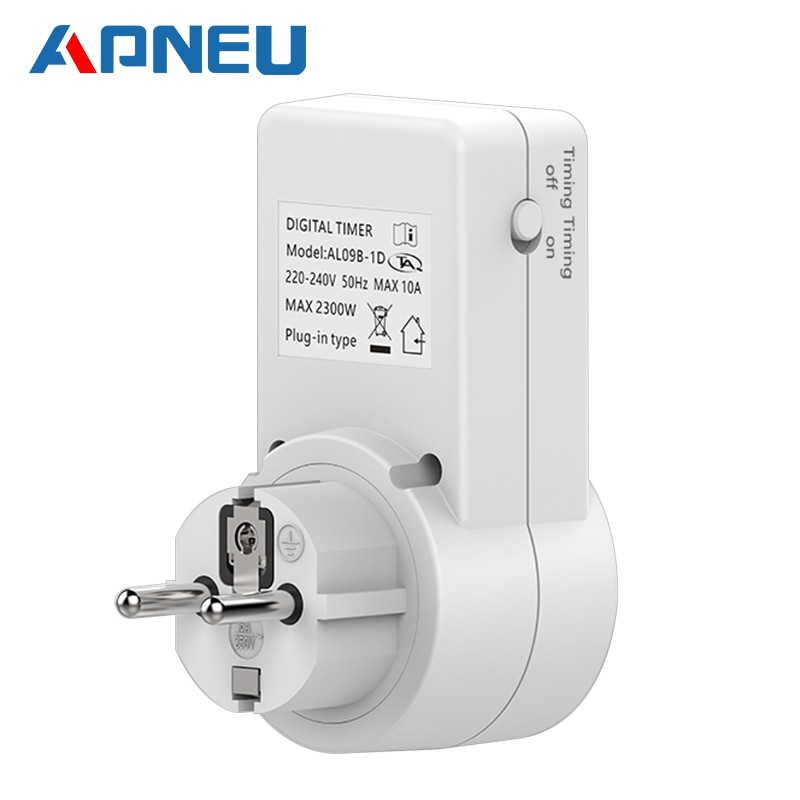 Ổ Cắm Điện Eu 10A Hẹn Giờ Đếm Ngược Kỹ Thuật Số Thông Dụng Cho Xe Hơi