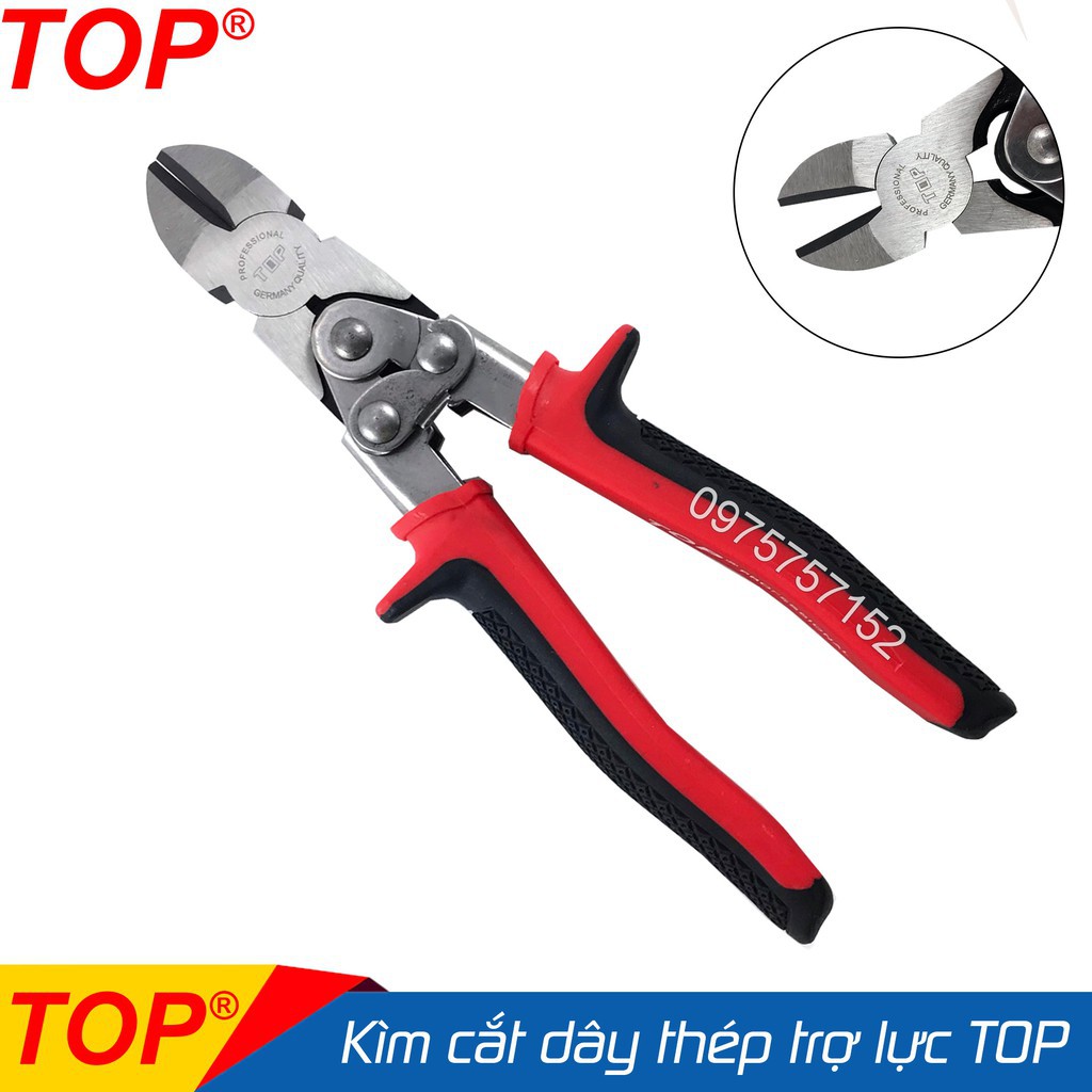 ⚜️FREESHIP⚜️ Kìm cắt dây thép trợ lực chuyên nghiệp TOP 8inch/200mm