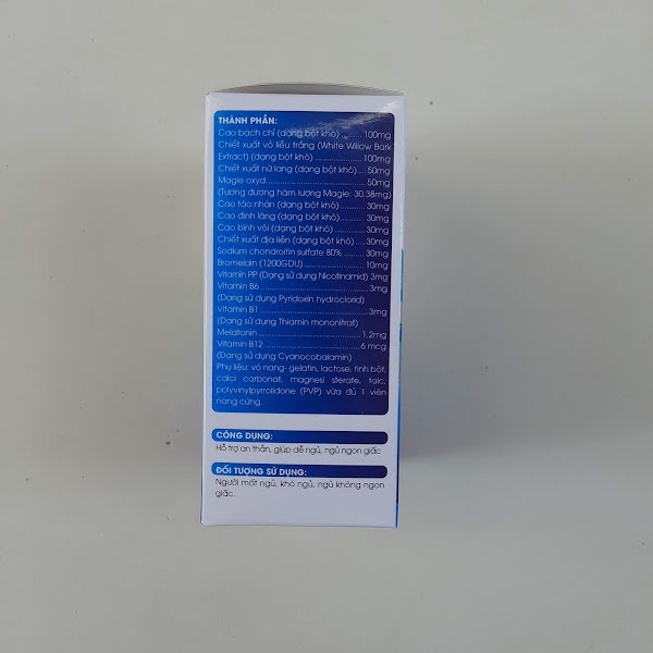 Viên ĐỊNH TÂM DƯỠNG NÃO - GIẤC NGỦ VÀNG HD - Giúp Ngủ Ngon ,Ngủ Sâu Giấc - Hộp 30 viên