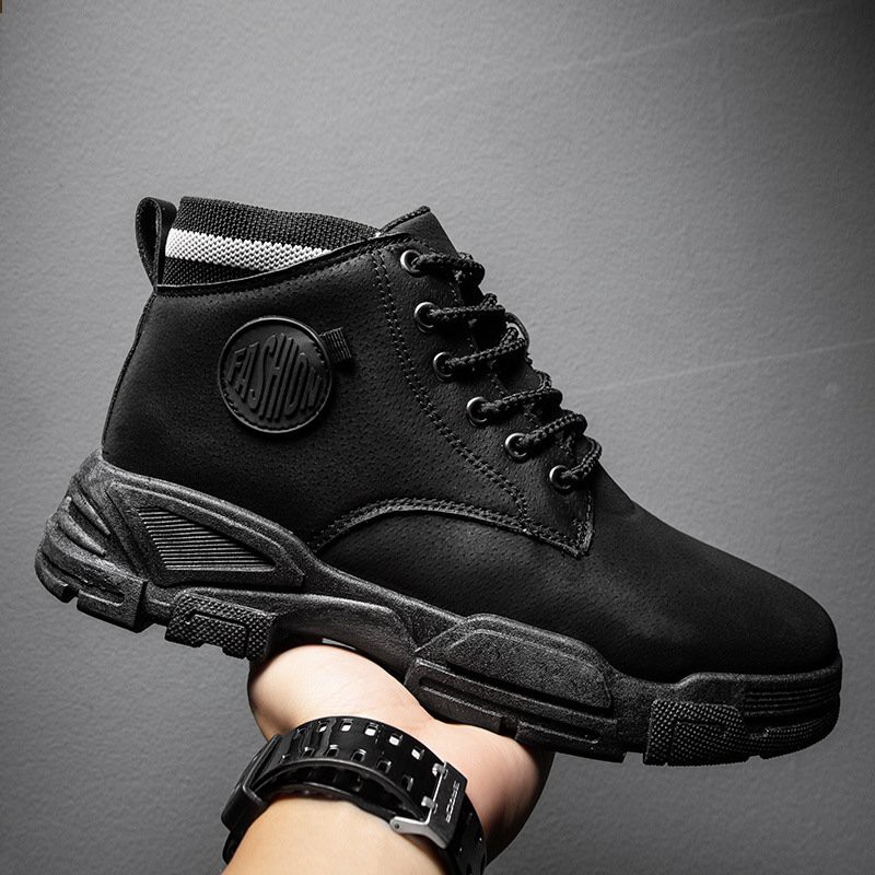 Giày boot nam đen cổ cao [FREESHIP] D851 shop ĐỊCH ĐỊCH chuyên giày boots nam