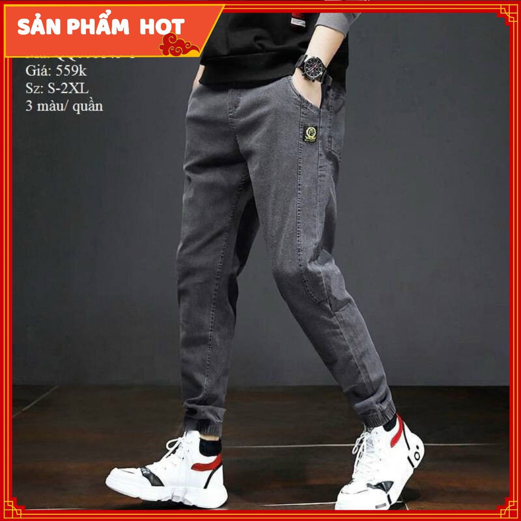 [HOT] Quần Jean Jogger Nam Co Giãn 3 Màu Chất Đẹp Cao Cấp Freeship