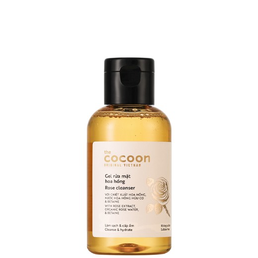 Combo Nước hoa hồng cocoon 140ml Và Gel rửa hoa hồng cocoon 140ml