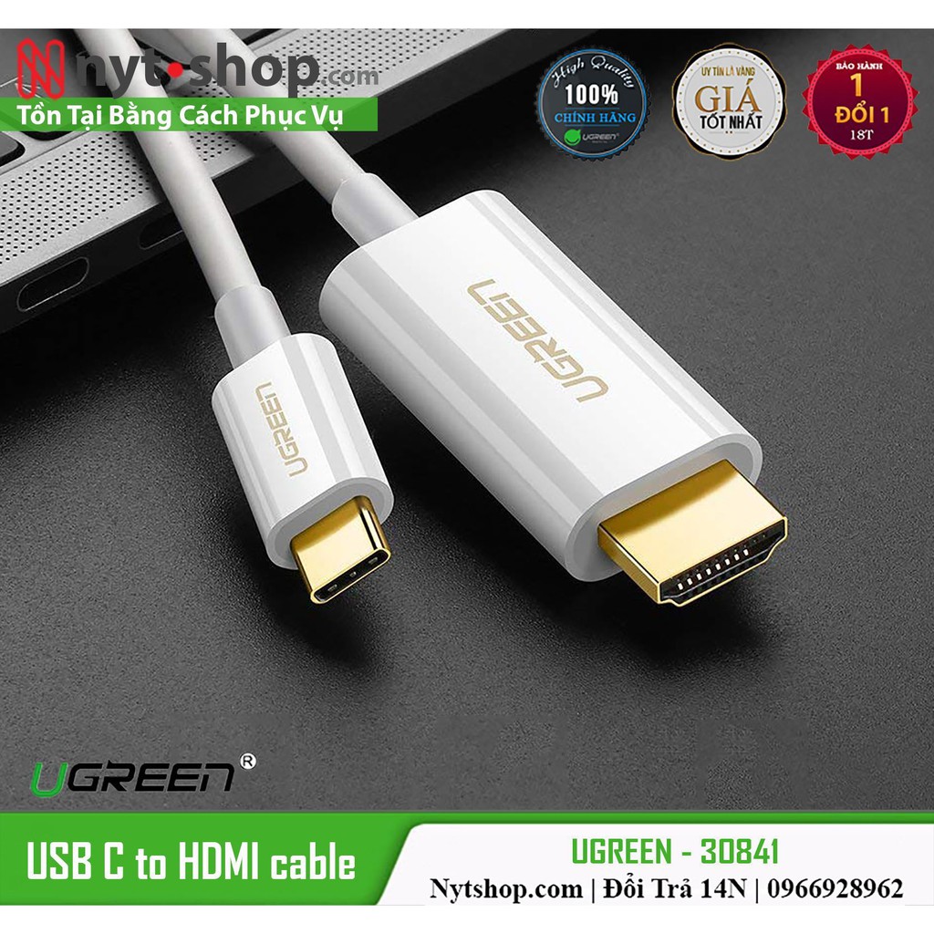 Dây Chuyển Đổi USB Type-C Ra HDMI Dài 1.5M UGREEN 30841 Cao Cấp
