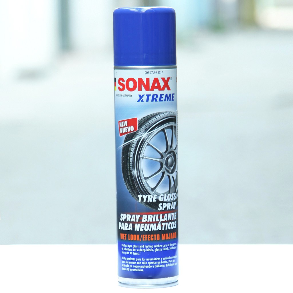 SONAX - Chai Xịt Làm Đen Và Bóng Lốp Dạng Ướt (Sonax Xtreme Tyre Gloss Spray 400ml)   [Hàng Đức Chính Hãng]