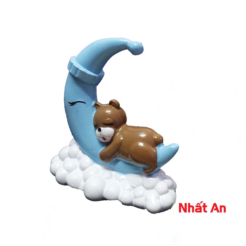 Gấu trang trí bánh kem (2 màu)