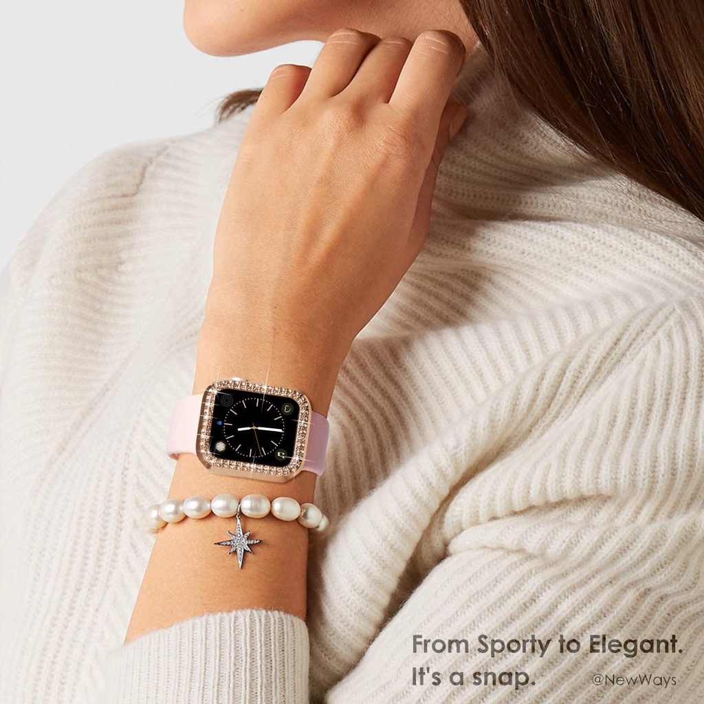 Vỏ PC Cứng Bảo Vệ Đồng Hồ Apple 38mm 40mm 42mm 44mm 41mm 45mm iWatch Series 7 6 5 4 3 2 1Smart Watch T500 T500 Plus Y68