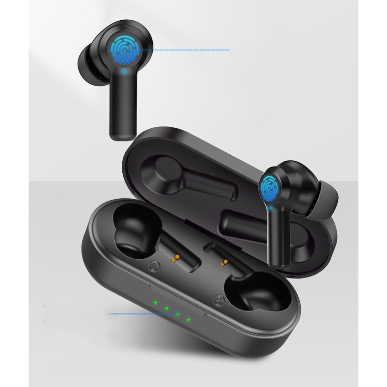 Tai nghe nhét tai Bluetooth W20 hiển thị kỹ thuật số tai nghe the thao mini không dây