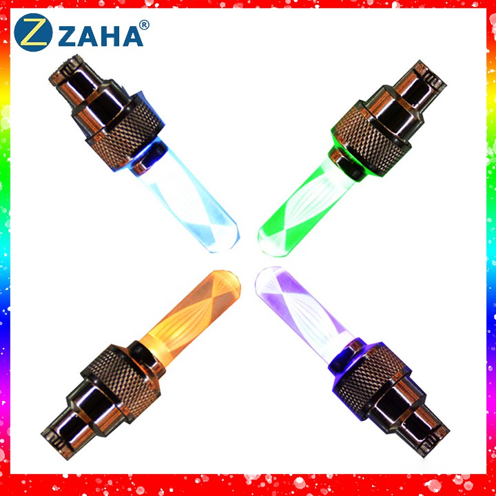 Đèn led xe máy 7 màu gắn van xe đạp xe máy ô tô