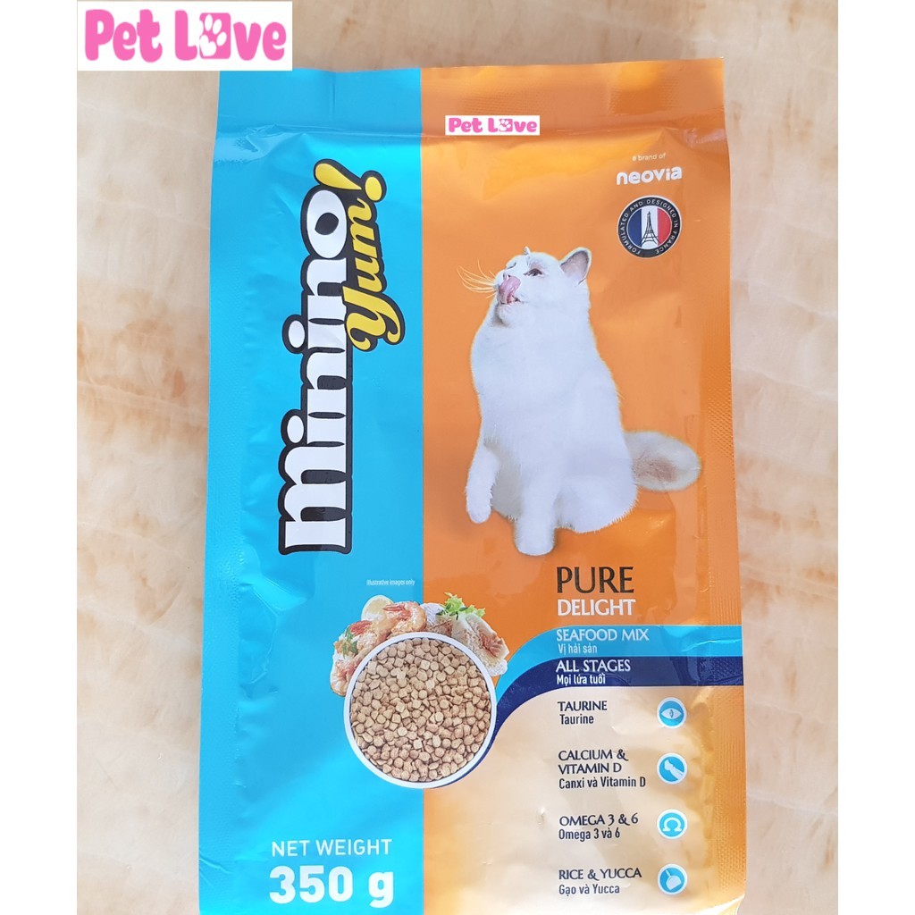 COMBO 4 loại thức ăn hạt cho mèo (Minino, Meo, Minino Yum, Hello Cat)