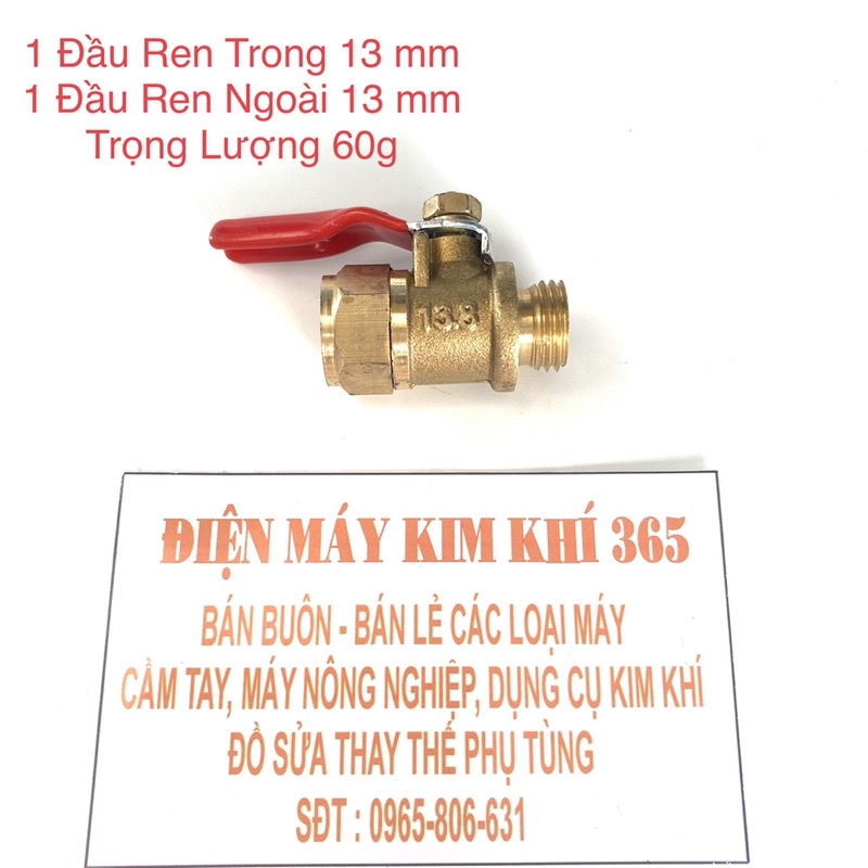 Van Bi Khoá Đồng Ren 14 mm - Dùng Làm Béc Rửa Xe Máy Lạnh - Phụ Kiện R