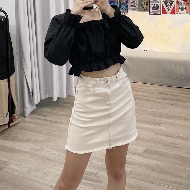 Chân váy chữ A ôm lưng cao | BigBuy360 - bigbuy360.vn