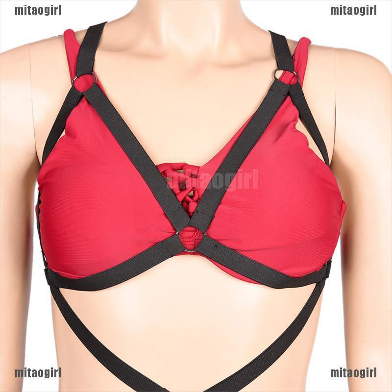 [🌸🌸Mitao] Black Whole Body New Women Body Harness Bra Cage Top Lingerie Adjustable Size [VN] | BigBuy360 - bigbuy360.vn