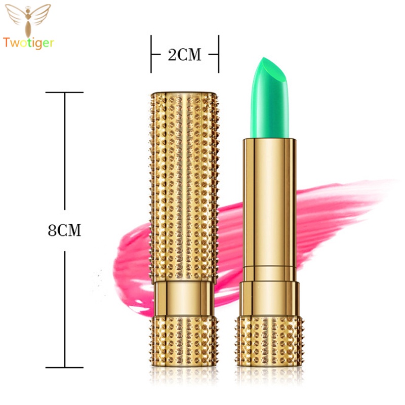 [t] Aloe Vera Color Changing Lipstick Moisturizing Nature Lip Balm Long Lasting Nourish Lips Care Makeup