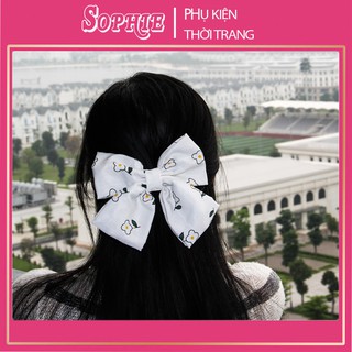 Set kẹp tóc và scrunchies họa tiết cùng màu - shop chuyên sỉ lẻ