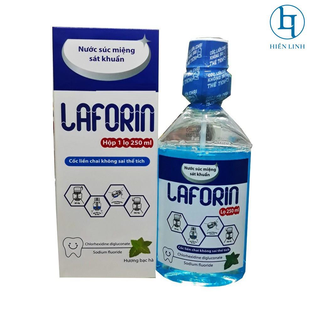 Nước súc miệng sát khuẩn Laforin 250ml dành cho người lớn và trẻ em trên 12 tuổi