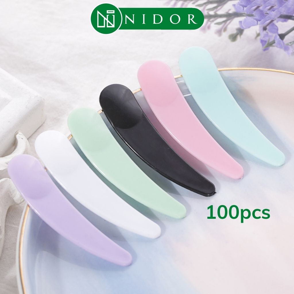 Combo 100 muỗng múc kem face, body dài 5.5cm - Muỗng mỹ phẩm