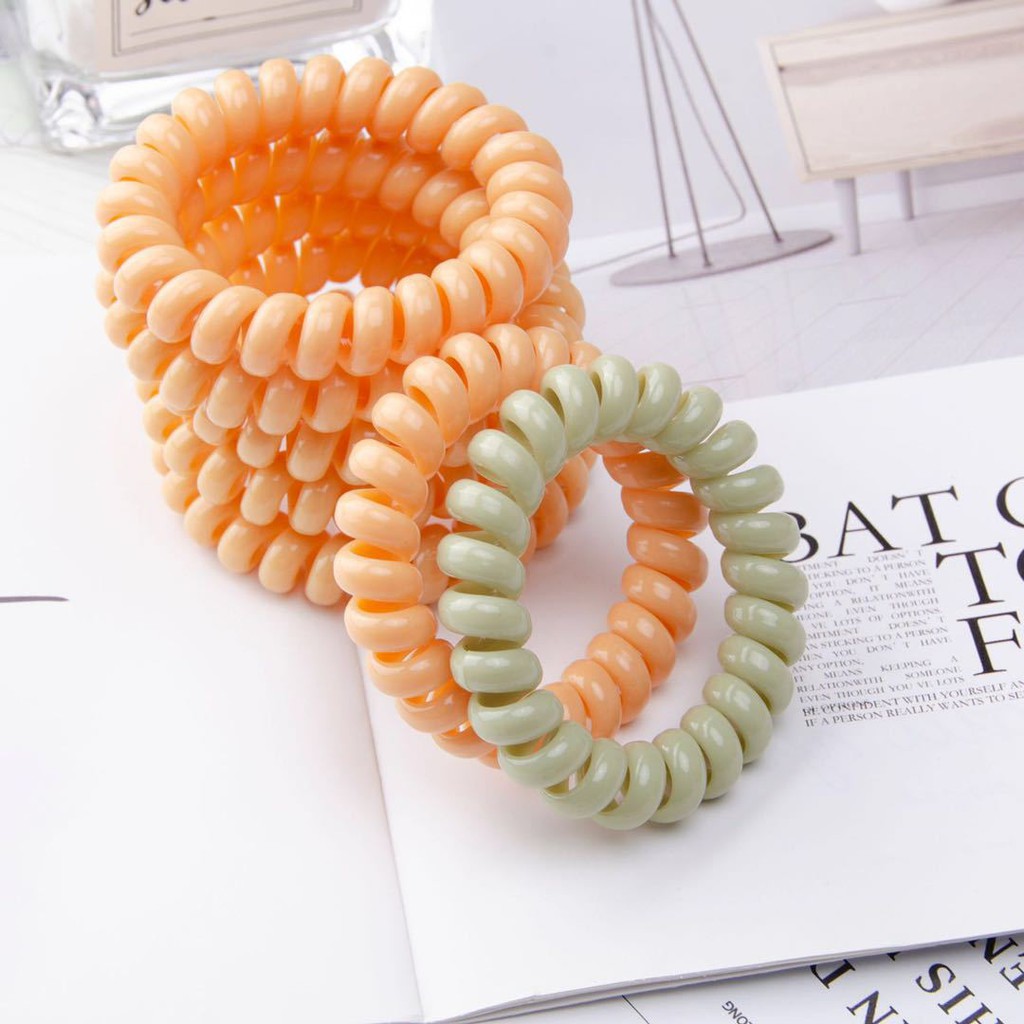 Dây cột tóc, buộc tóc lò xo nhiều màu pastel xinh Xắn #C133