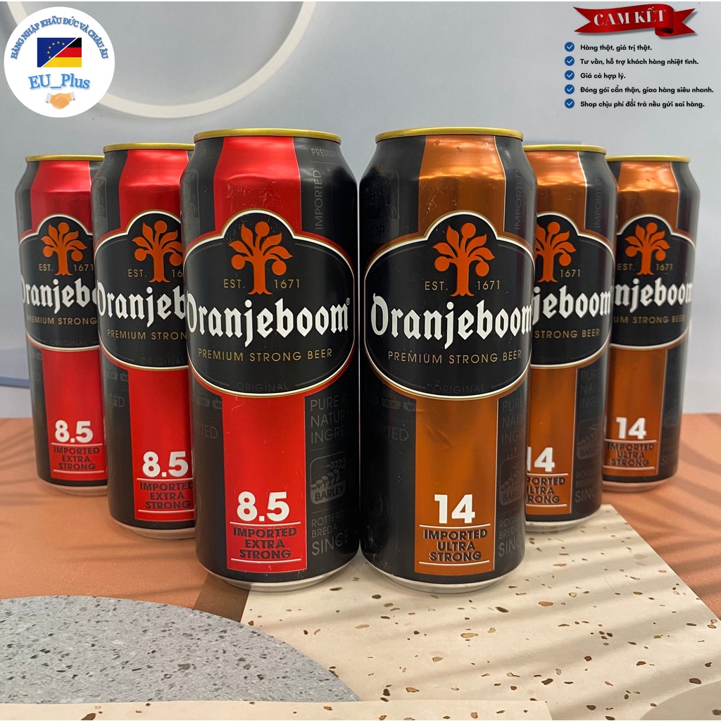 Lẻ SẢN PHẨM Bia Oranjeboom bia độ nặng: 8.5% , 12%, 14% - Hà Lan