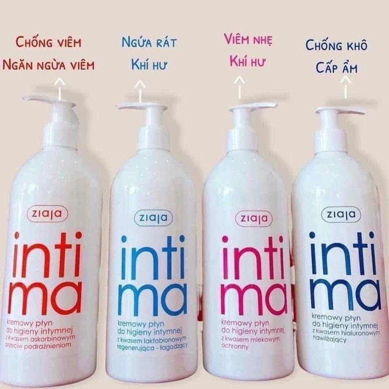 (ĐỦ BILL,ĐI AIR,500ml) Dung dịch vệ sinh Intima Ziaja nội địa Ba Lan