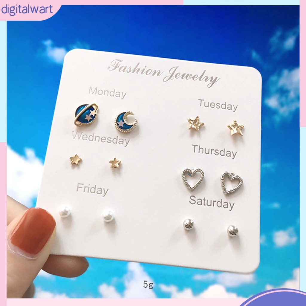 Khuyên Tai Hợp Kim Hình Ngôi Sao Dễ Thương