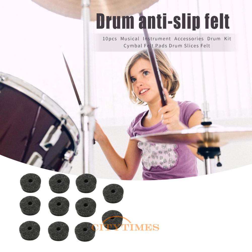 Bộ 10 Miếng Đệm Nỉ Cho Trống Cymbal