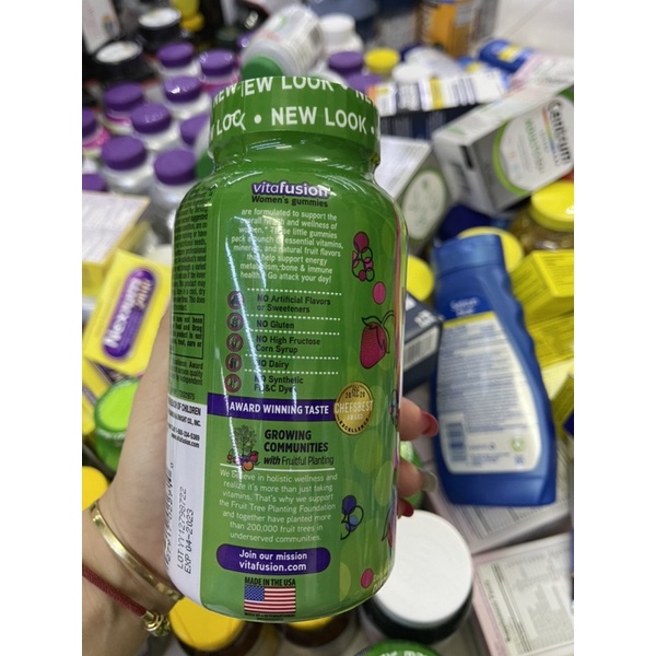 Kẹo Vitamin dành riêng cho đàn ông, phụ nữ Vitafusion Men’s Multivitamin,Vitafusion women's Multivitamin