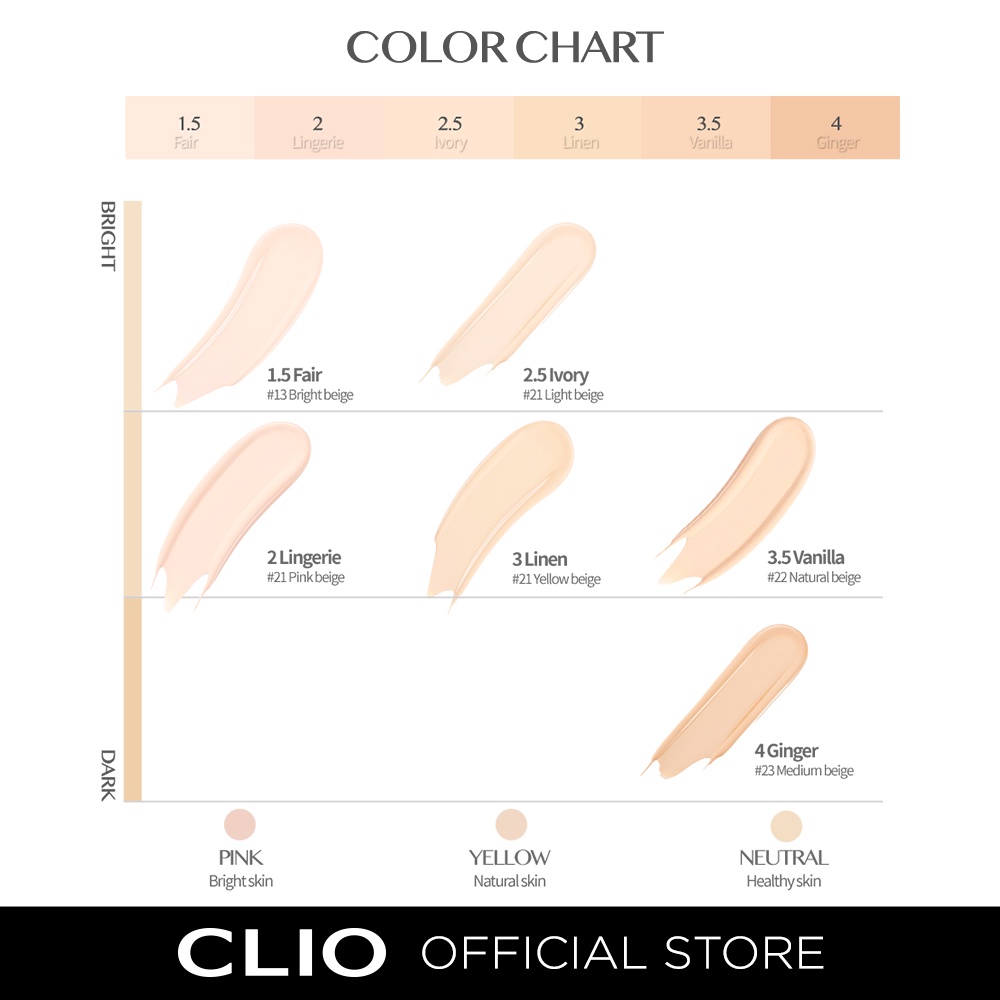 Phấn nước CLIO 15g*2 chống nắng SPF40 PA++ chăm sóc da