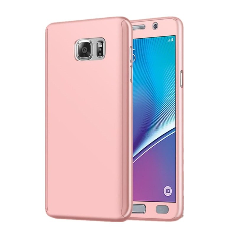 Ốp lưng bảo vệ toàn diện 360 độ kèm kính cường lực dành cho Samsung Note 5