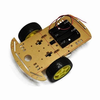 Khung xe robot 3 bánh 2 động cơ (mica trong)