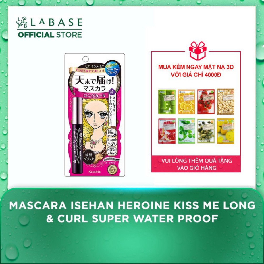 Chuốt Mi Kiss Me - Mascara Isehan Heroine Kiss Me Long & Curl Super Water Proof K590