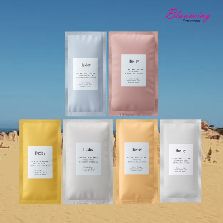Sample 10 Miếng Sữa Rửa Mặt & Sữa Tắm Huxley (5ml/ miếng) | BigBuy360 - bigbuy360.vn