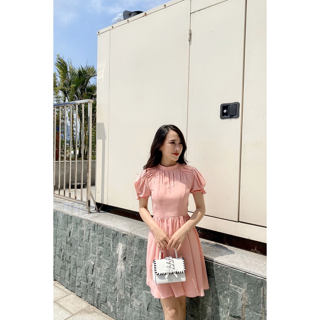 [Mã WABRWA15 giảm 15% đơn 300K] Đầm xòe ngắn tay tay bồng DEA0292 - 20Again | BigBuy360 - bigbuy360.vn