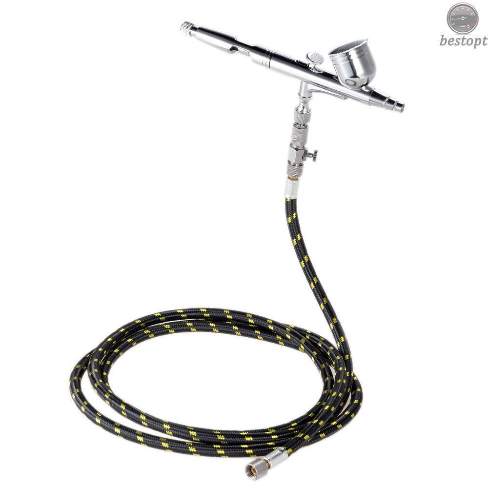 B&O Professional Nylon Braided Airbrush Hose with Standard 1/8"*1.8m(5.9ft) Size Fitting on One End and a 1/8in