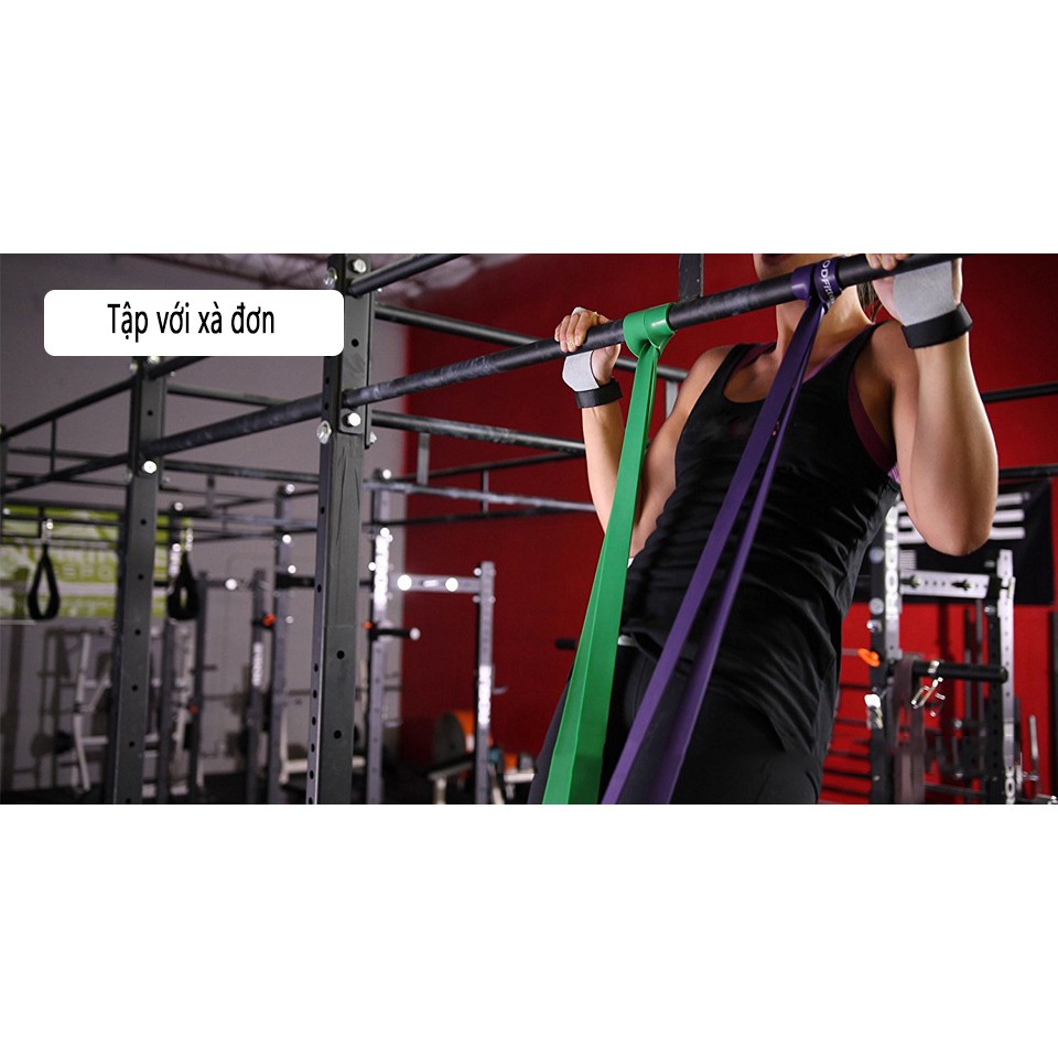 Bộ 5 dây kháng lực mini band tập gym bộ dây ngũ sắc tập mông đùi