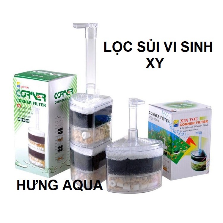 Lọc vi sinh - lọc sủi vi sinh - Lọc vi sinh bể cá XINYOU XY 2008, XY 2010 đã gồm vật liệu lọc (hàng chuẩn)