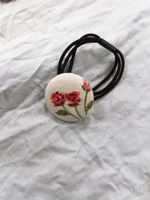 Cột tóc handmade thêu hoa/hoạ tiết/ vẽ hình ngộ nghĩnh