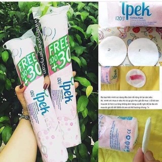 Bông tẩy trang Ipek gói 130 miếng